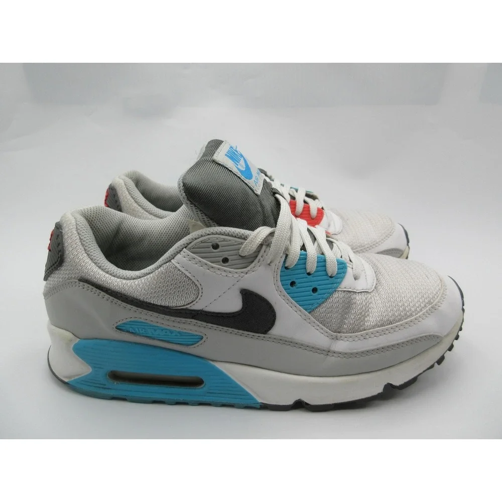 Nike Air Max 90 Shoes Mens Size 10 White‎ Running Sneakers Cushioned CV8839-100